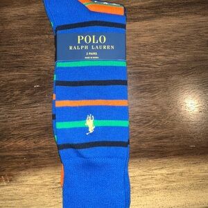 Polo by Ralph Lauren Men's Vibrant Striped Socks